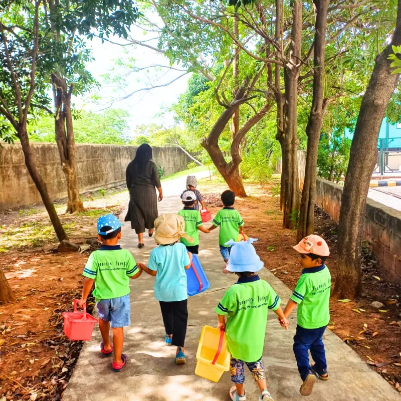 Connecting with Nature at Bunny Hop Child Care